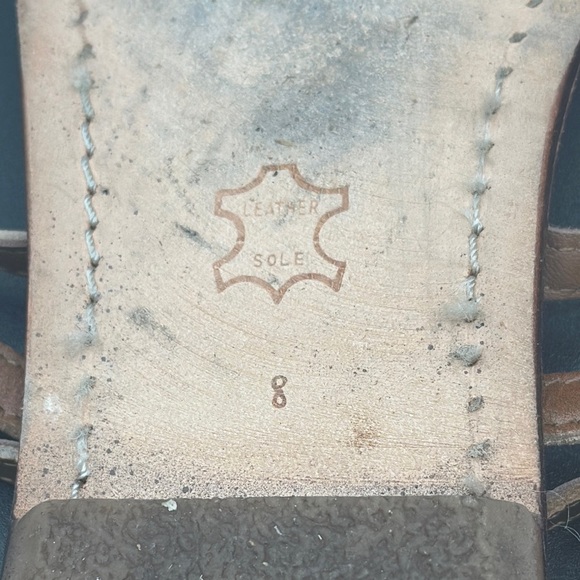 Sam Edelman Gabrielle Beaded Thong  Orange Multi T-Strap Sandals size 8 - Picture 4 of 4